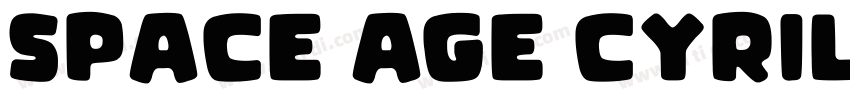 Space Age Cyrillic R字体转换